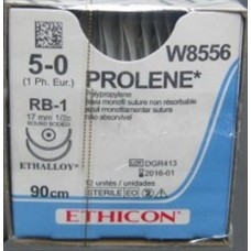 Шовный материал Prolene синий (5/0) W8556, 12 шт.