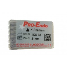 Каналорасширители ручные K-Reamers Pro-Endo, ISO 10-40