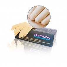 Перчатки Euronda №1 Double латексные, текстур., двухкр. хлоринирования, 100 шт, S