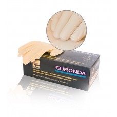 Перчатки Euronda №2 Single латексные, текстур., однокр. хлоринирования, 100 шт., XS